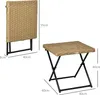 Outsunny Beistelltisch Gartentisch Klapptisch klappbar Produktbild-Vorschau 3