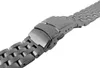 Minott Uhrenarmband | Edelstahlband massiv silberfarben Produktbild-Vorschau 4