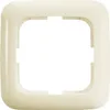 A single cream-colored frame for an electrical outlet or switch, shown in isolation against a white background. Anteprima dell’immagine prodotto