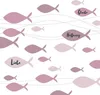 20 Servietten Communion Fishes bordeaux - Fische mit Liebe, Produktbild-Vorschau 1