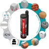 A circular diagram showcasing building materials and product properties around a central product cartridge. Produktbild-Vorschau