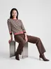 RABE Damen Pullover, Gr. 50, Braun, Ringeloptik, 3/4-Ärmel, Produktbild-Vorschau 12