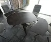 DELIFE Esstisch Carlow 130/200x95 cm Keramik Grau Metall Produktbild-Vorschau 4