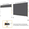 Yaheetech Balkonmarkise mit Handkurbel 300 cm L, Produktbild-Vorschau 7