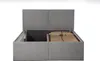 Polsterbett Milano Grau 120 x 200 x 40 cm Stauraum Ohne Produktbild-Vorschau 2