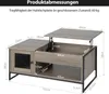 Tavolino COSTWAY con piano sollevabile e dispositivo di Anteprima dell’immagine prodotto 6