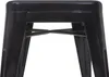 A close-up view of the base of a black metal bar stool. Anteprima dell’immagine prodotto