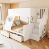 Letto a castello Merax 90x200 / 140x200 cm con scaletta, Anteprima dell’immagine prodotto 1