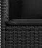 Gartenbank mit Kissen Schwarz Poly Rattan 365771 Produktbild-Vorschau 11