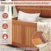 Skrzynia ogrodowa COSTWAY z litego drewna, pojemność 220 l, Podgląd zdjęcia produktu 5