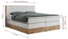 MKS MEBLE King Boxspringbett 180x200 mit Bettkasten Eiche, Produktbild-Vorschau 6