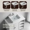 Meuble sous-lavabo ALIGHTUP avec 2 portes et 3 Voir les images du produit 5