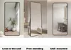 Miroir mural 180x80cm grand autoportant noir arsenic-B Voir les images du produit 6