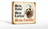 Holzschild Hund 18x12cm Malteser mein Haus Garten Familie Produktbild-Vorschau 1