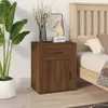 The Living Store Nachttisch Braun Eichen-Optik 50x36x60 cm Produktbild-Vorschau 1
