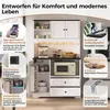 Armoire de cuisine Flieks avec éclairage LED, prises Voir les images du produit 10