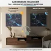 WordClock Jupiter Dark Forest - elegante Wortuhr in Deutsch Produktbild-Vorschau 5