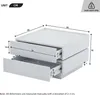 okwish Table basse fonctionnelle, plateau rotatif 360°, 2 Voir les images du produit 4