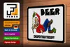 Holzschild Alkohol 30x20cm Beer cheaper than therapy Bier Produktbild-Vorschau 3