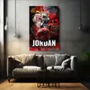 Basketballlegende Jordan dynamischer Collage Wandbild Produktbild-Vorschau 2