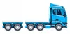 Modellauto-Regal für 160 Autos 1:64 – 2 Wandregale als Setzkasten für Spielzeugautos, Lkw-Motiv, Blau, Birken-Sperrholz – leere Fächer und Holzkonstruktion Produktbild-Vorschau