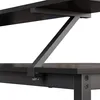 Biurko narożne czarne z półką na monitor Podgląd zdjęcia produktu 4