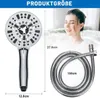 Duschkopf, Handbrause, Hochdruck Brausekopf, Wassersparend Produktbild-Vorschau 6