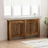 vidaXL Osłona grzejnika stare drewno 152 x 19 x 81,5 cm Podgląd zdjęcia produktu 3