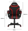 Gaming chair for children Huzaro Ranger 1.0 Red Mesh  black Anteprima dell’immagine prodotto 4