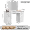 Tocador VANITII con espejo (dimensiones del espejo: 95 cm x Vista previa de la imagen del producto 12