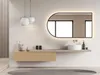 HOKO® Specchio curvo LED 50x90/90x50 cm con cornice in Anteprima dell’immagine prodotto 13