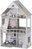 Holzpuppenhaus 3-stöckig mit 13 Möbeln, Spielhaus für Produktbild-Vorschau 1