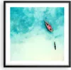 Gerahmtes Poster - Schwarzer Rahmen - Insel Boot Schiff Produktbild-Vorschau 1
