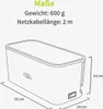 Kabelbox mit Steckdosenleiste mit USB - 5-Fach Steckdose, Produktbild-Vorschau 7