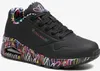 A black Skechers shoe with colorful graffiti-style artwork on the sole and inner lining. Náhled obrázku produktu
