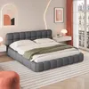 INONEFT Gestoffeerd tweepersoonsbed 140x200cm, laag bed met Productafbeelding-voorbeeld 8