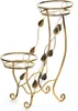 Parterre en métal pour deux pots de fleurs Julyan de 70 cm Voir les images du produit 1
