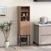 Szafka do salonu COSTWAY o wysokości 145 cm, wolnostojąca Podgląd zdjęcia produktu 6