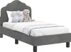 vidaXL Detský rám postele s čelom tmavosivý 70 x 140 cm Náhľad obrázku produktu 1