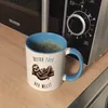Faultier Papa mit Kind Kaffeebecher in hellblau mit Spruch Produktbild-Vorschau 5