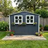 Abri de jardin en métal de 4,33 m² avec toit en pente, Voir les images du produit 2