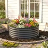 Jardinière surélevée Outsunny en acier, bac à fleurs, serre Voir les images du produit 9