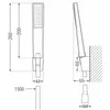 Mexen Lynx R72 Badewannenset, Schwarz - 745913R72-70 Produktbild-Vorschau 4