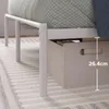 Bodenfreiheit von 26,4 cm bietet praktischen Stauraum für Boxen oder Aufbewahrungskörbe.
 Produktbild-Vorschau