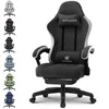 A gaming chair is shown in multiple colors on the left, with a black gaming chair in the center. Produktbild-Vorschau