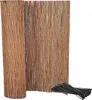 A rolled-up and unrolled willow privacy screen with a bundle of black zip ties. Produktbild-Vorschau