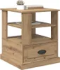 vidaXL Nočný stolík Artisan dub 50 x 50 x 60 cm materiál na Náhľad obrázku produktu 2