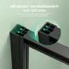 Mai & Mai Duschkabine Eckeinstieg 75x75 cm mit Schiebetür Produktbild-Vorschau 7