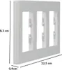 Ramka 3-krotna pozioma biały Asfora EPH5800321 Podgląd zdjęcia produktu 3