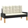 vidaXL 4-tlg. Garten-Lounge-Set mit Kissen Poly Produktbild-Vorschau 3